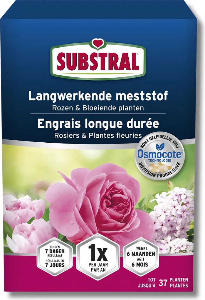 Substral Osmocote meststof voor rozen en bloeiende planten - 750g