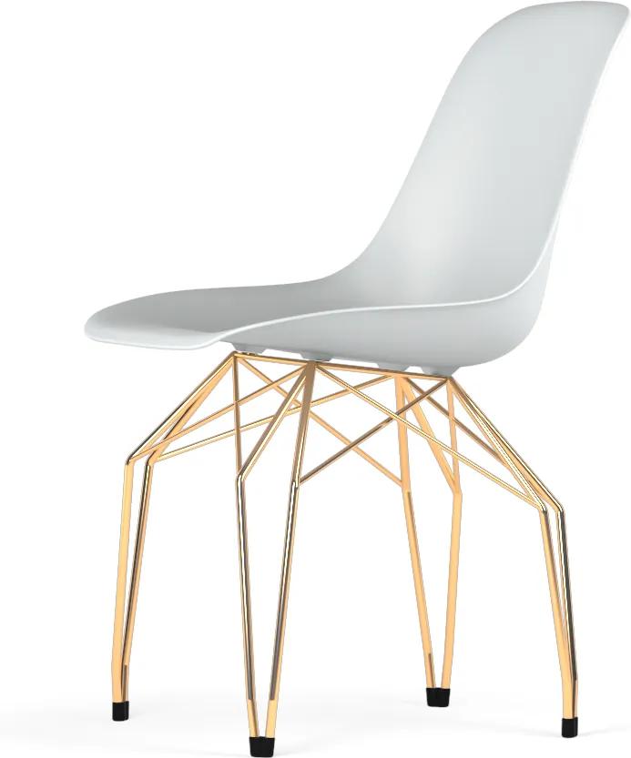 Kubikoff Diamond stoel - V9 Side Chair Shell - Goud onderstel -