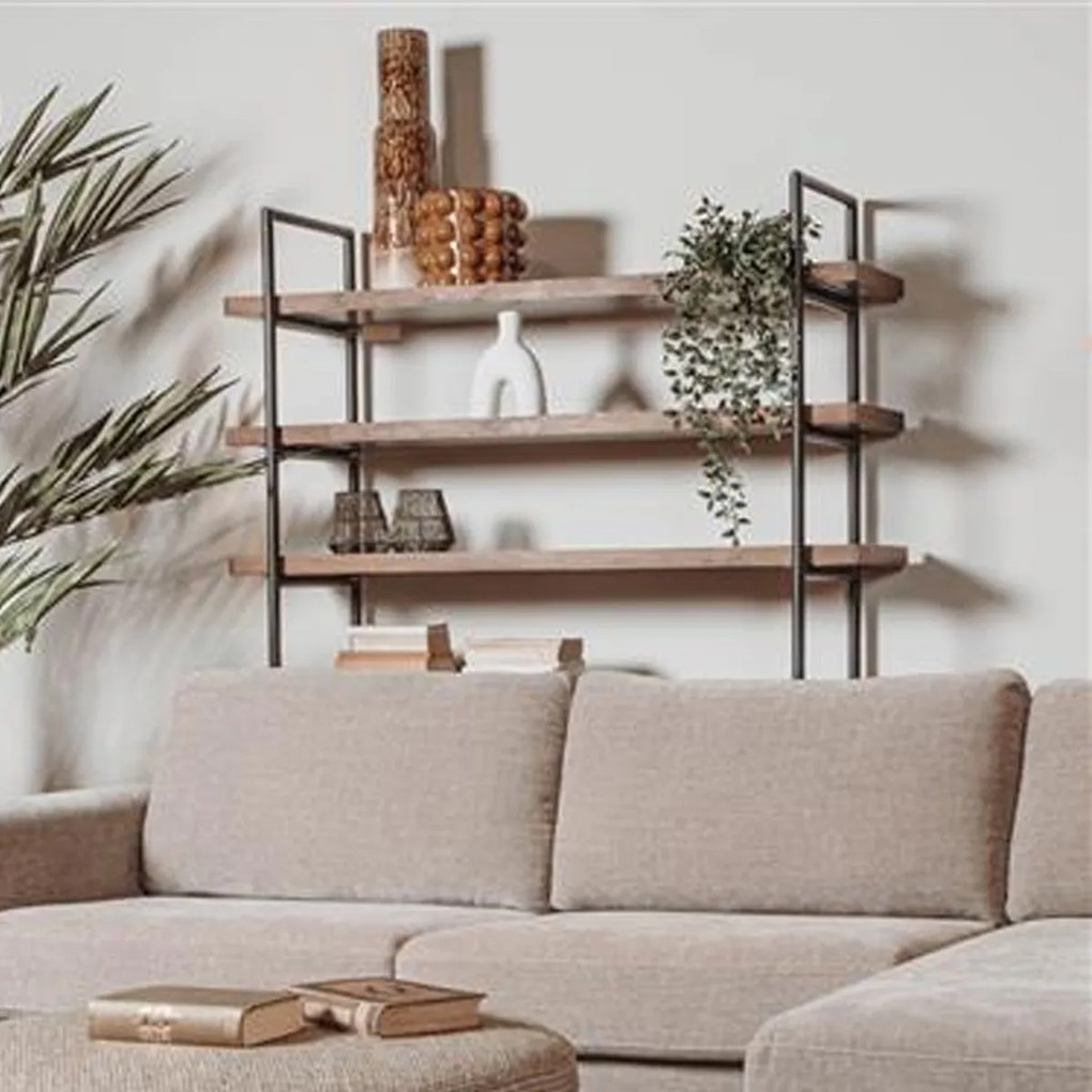 Tower Living Stellingkast Sheesham Hout Taviano - 140x40x180cm.