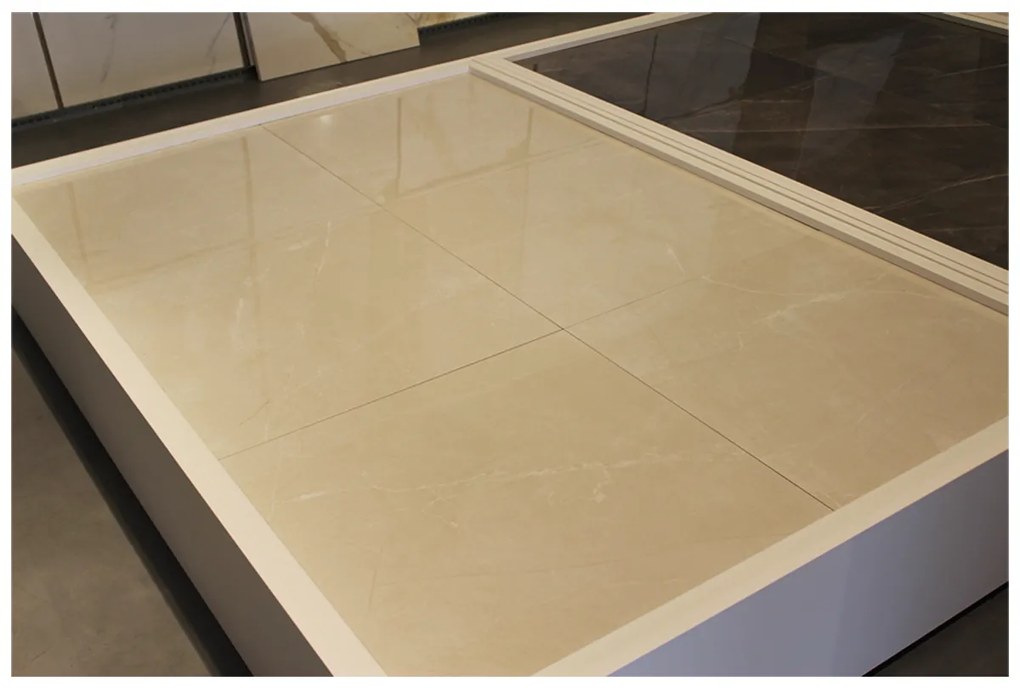 Gepolijste Vloertegel 120x120 Cm Marmerlook Casablanca Creme NAV4