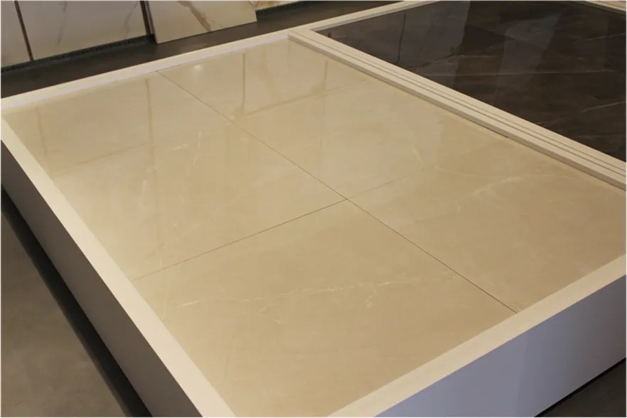 Gepolijste Vloertegel 60x60 Cm Marmerlook Casablanca Creme NAV4