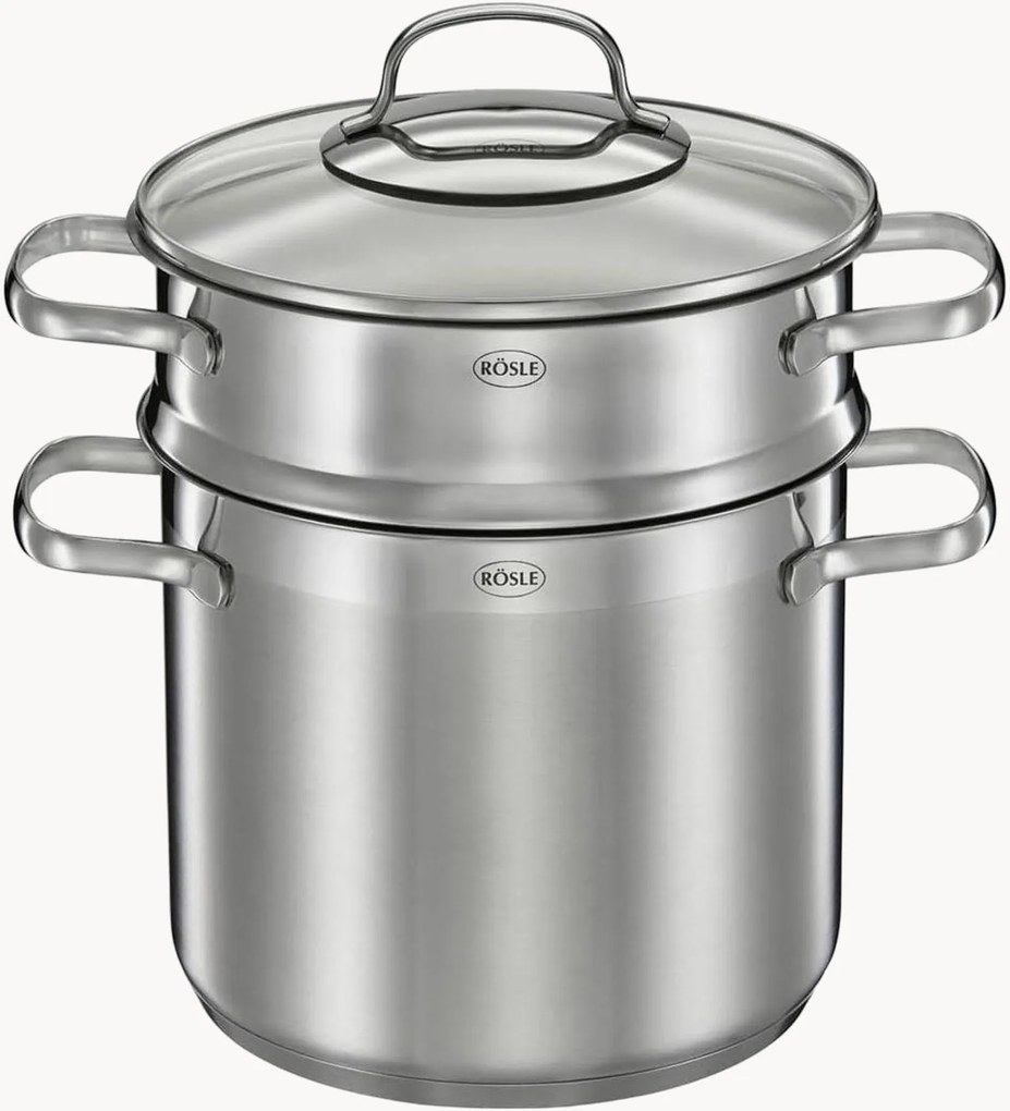 Pastapot Elegance met deksel en inzetstuk, 3-delig