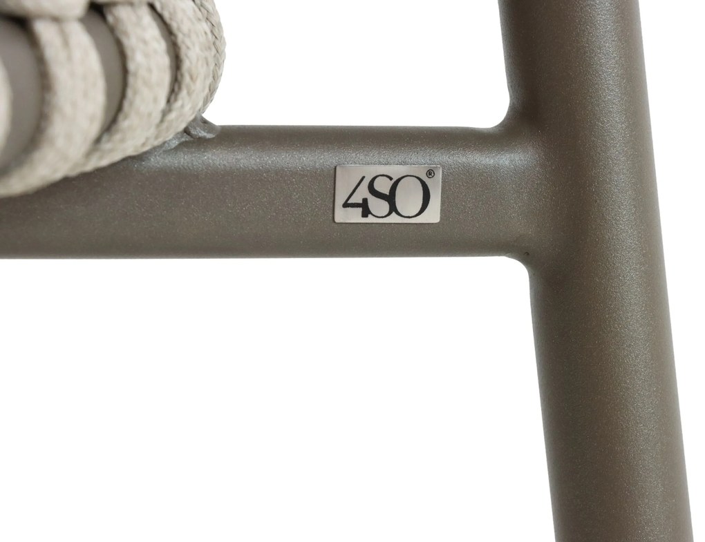 Tuinset 6 personen Aluminium/rope Taupe 4 Seasons Outdoor Allora/Boston