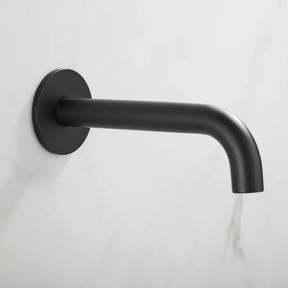Saniclear Plus Stripes inbouw badkraan met 20cm uitloop zwart mat