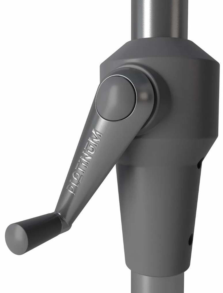 Platinum Riva stokparasol 3 m. rond - Teak Taupe - Op=Op