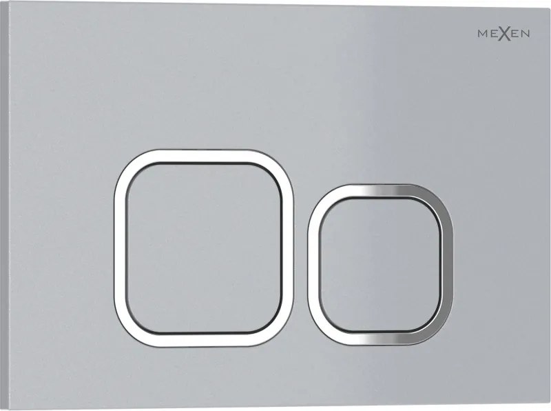 Mexen Tex 03 spoelknop, mat chroom - 6103-04