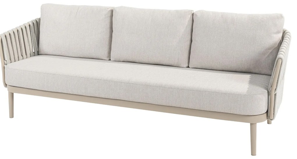 Taste by 4 Seasons Eva loungeset latte met Emma salontafels SALE Loungeset houtkleur weerbestendig