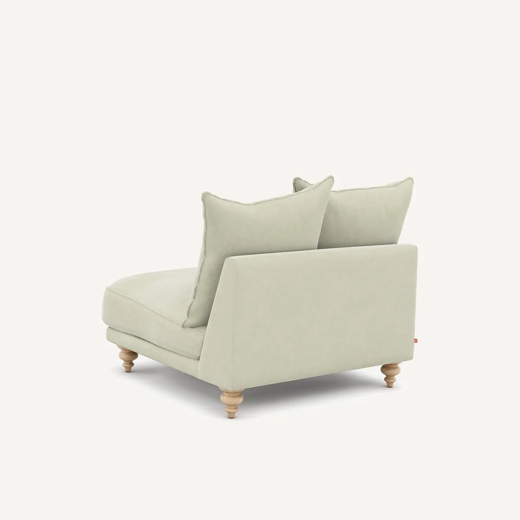 Bank van stonewashed fluweel, Lazare