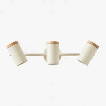 Amaranto 3-lichts Wandlamp Tapioca Beige - Sklum