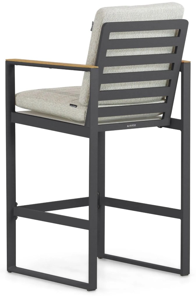 Barstoel Aluminium Grijs-antraciet Lifestyle Garden Furniture Faro