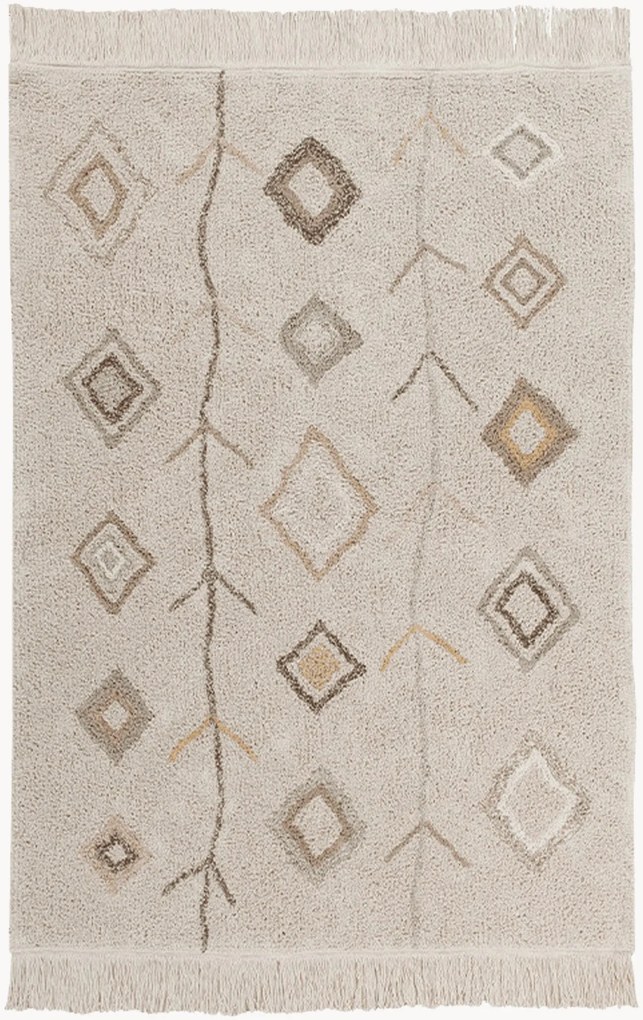 Wasbaar katoenen kindervloerkleed Kaarol, handgemaakt