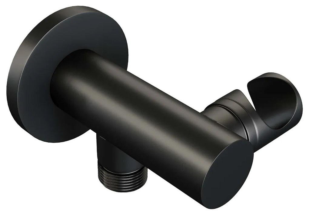 Brauer Black Edition thermostatische inbouw badkraan met badvulcombinatie en staafhanddouche set 3 zwart mat