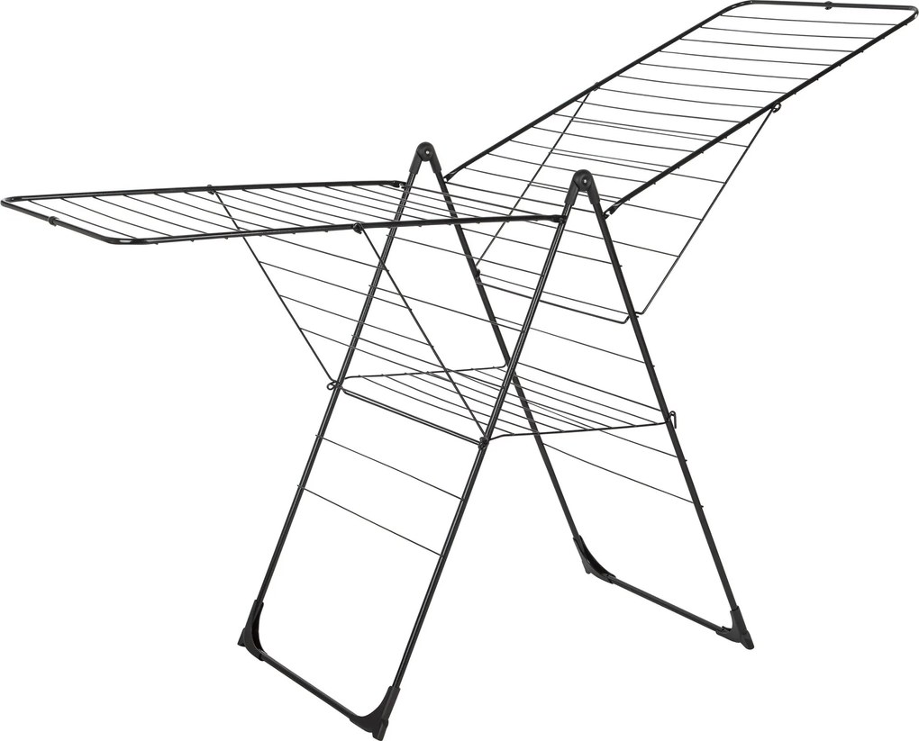 Practo Home Michelle zwart - Droogrek T-model - 60x180x102,5cm