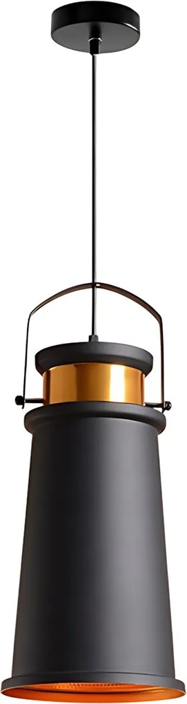 Plafondlamp ASTI A Zwart / Goud