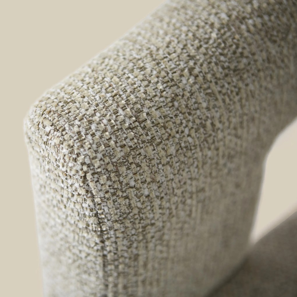Wabi Sabi Eetkamerstoel Beige Volledig Stof