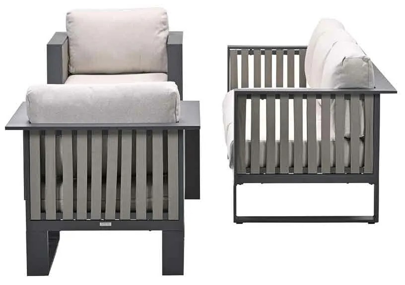 Garden Impressions Gabon loungeset 3-delig - taupe