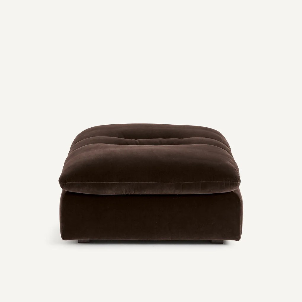 Modulaire fluwelen voetensteun, GIULIANO