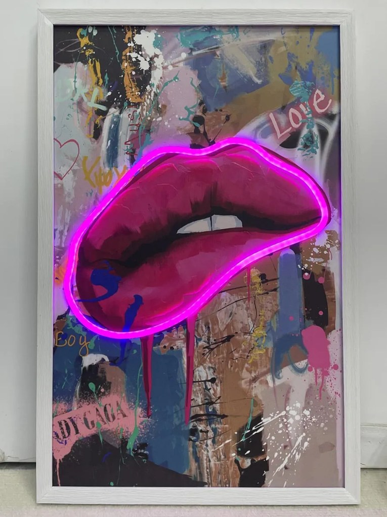 Neon Art Lips
