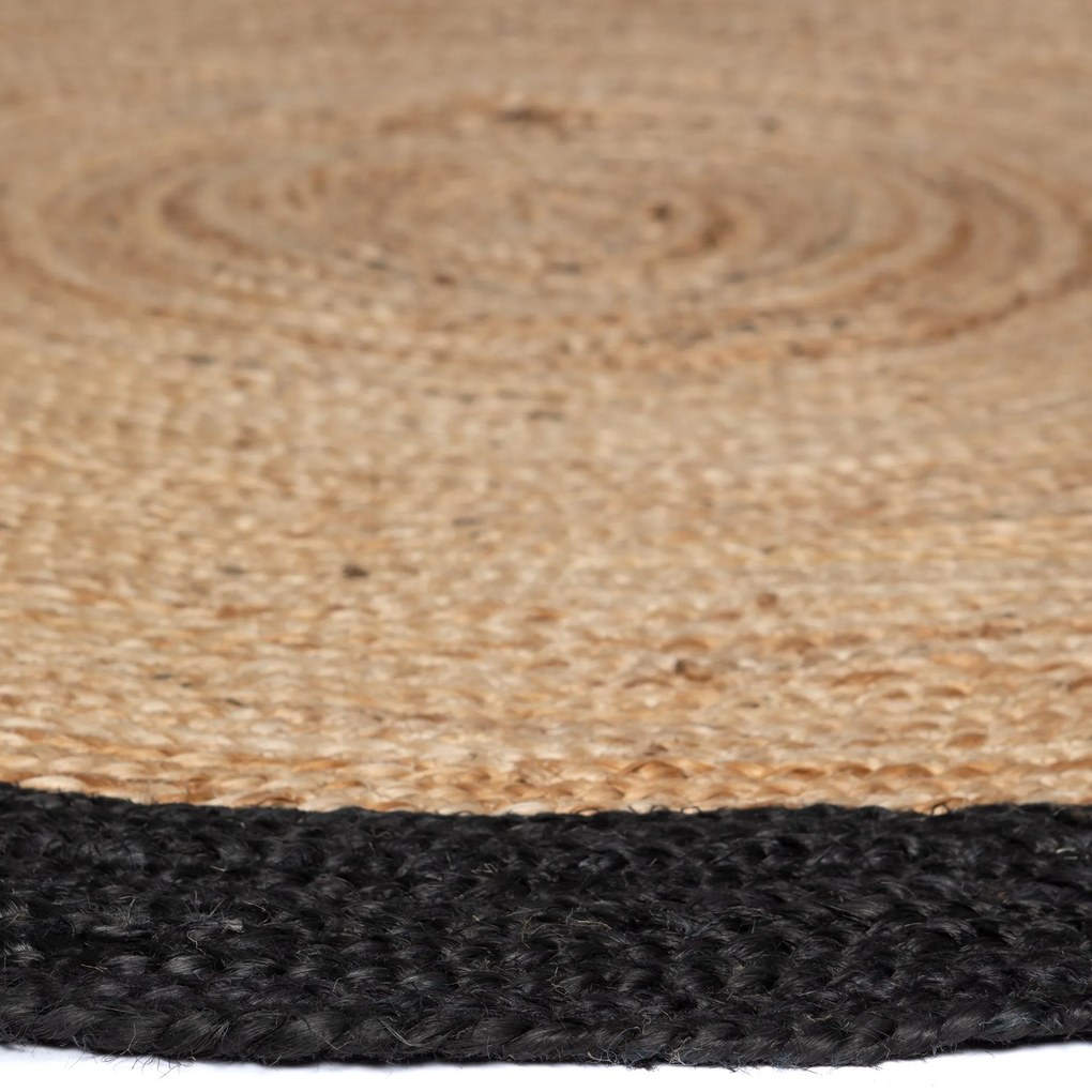 Vloerkleed Nico jute rond | Casa Caron