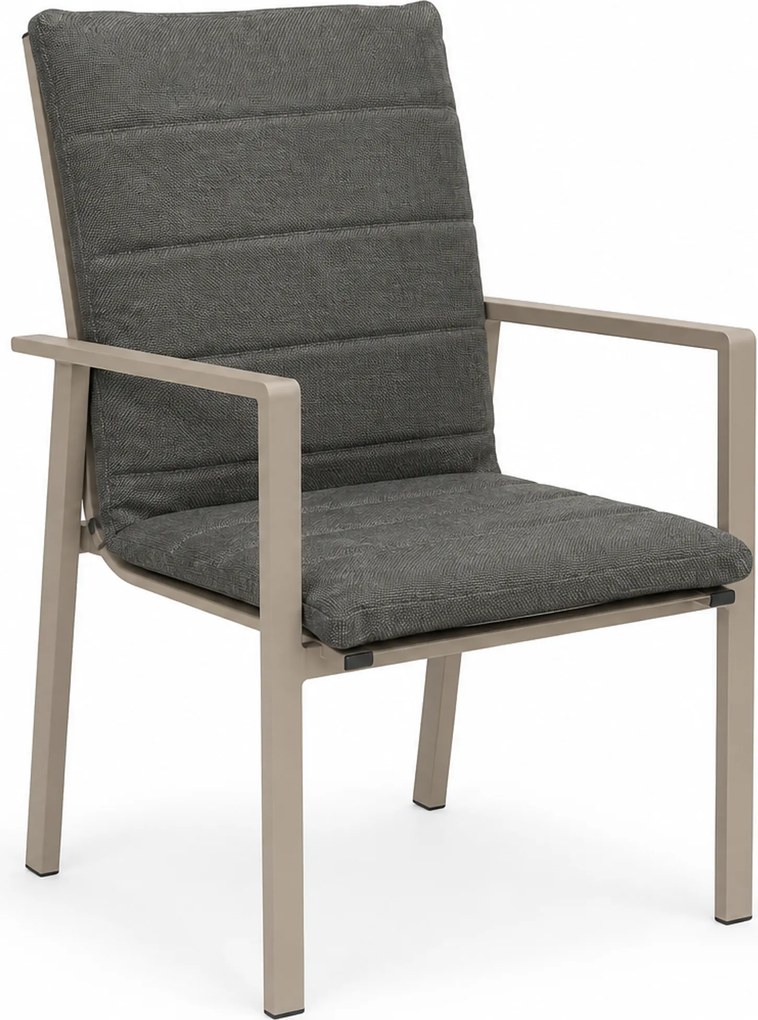 Tuinstoel Aluminium Zand/Beige Lifestyle Garden Furniture Timo  loft/dark grey