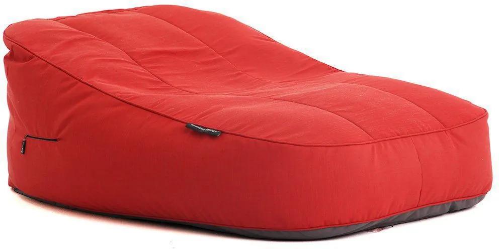 Ambient Lounge Outdoor Satellite Twin Sofa - Crimson Vibe Sunbrella