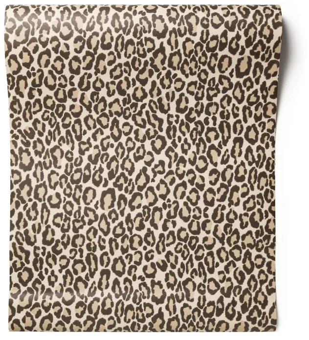 Behang luipaardprint - bruin