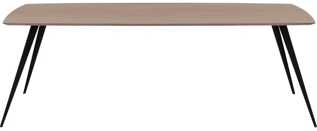 Goossens Excellent Eettafel Floyd, Semi rechthoekig 220 x 100 cm