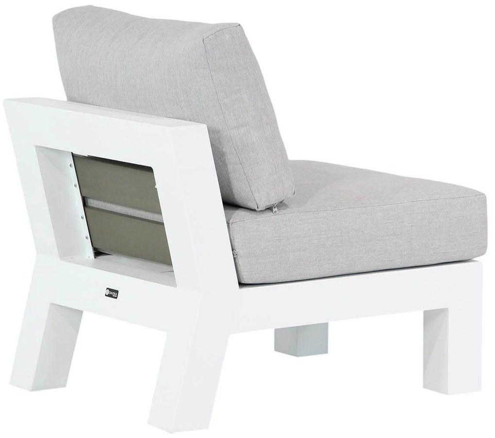 Hoek loungeset 6 personen Aluminium Wit  Santika Furniture Santika Yovita