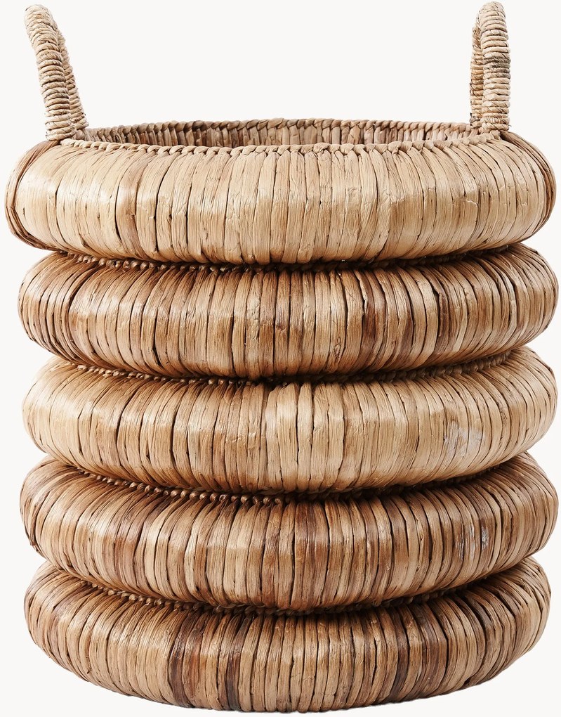 Handgeweven mand Chunky van waterhyacint