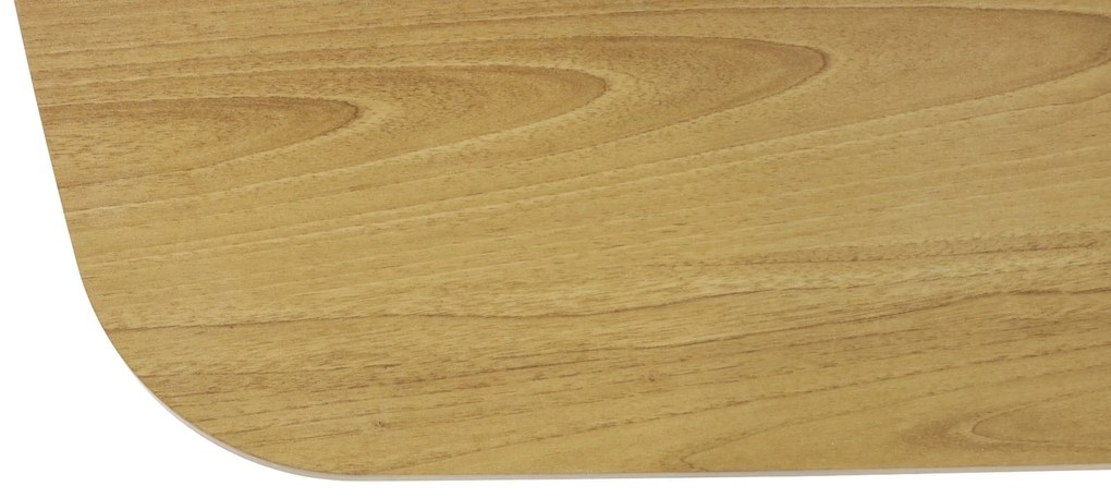 Dining Tuintafel rechthoekig 220 x 100 cm Aluminium/Polywood (teakfinish) Taupe Camila