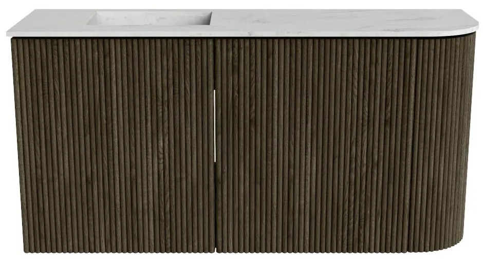 Mondiaz Joya DLux 80cm toiletmeubel ronding rechts shadow met wastafel faye links zonder kraangat opalo