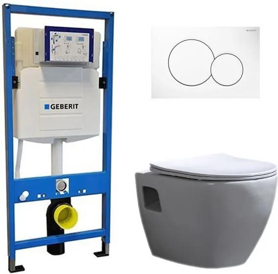 Geberit UP 320 Toiletset - Inbouw WC Hangtoilet Wandcloset - Daley Flatline Geberit Sigma-01 Wit