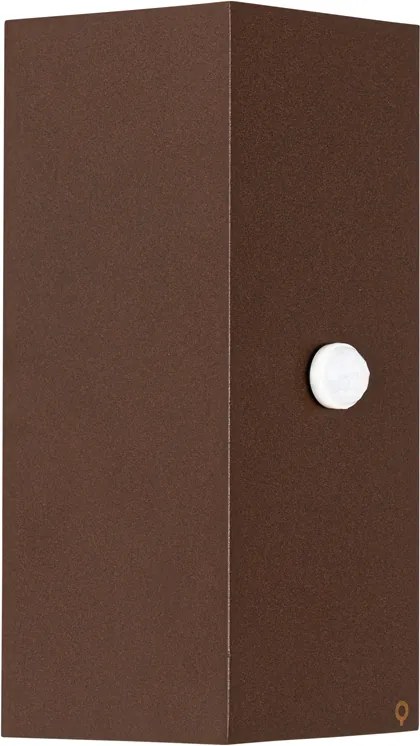 Wandlamp roestbruin 2-lichts AR70 IP44 met bewegingssensor - Baleno