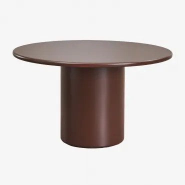 Rodeo Ronde Mdf Eettafel Bruin – Koffie & Ø130 Cm - Sklum