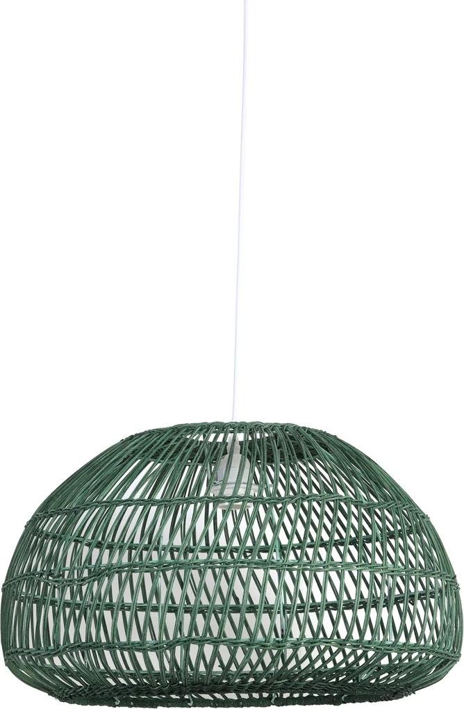 Hanglamp Ø50,5x30 cm EVELIE rotan groen