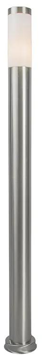 Moderne buitenlamp paal staal 110 cm IP44 - Rox Modern E27 IP44 Buitenverlichting cilinder / rond