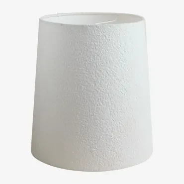 Delmore Bouclé Stoffen Lampenkap Wit - Sklum