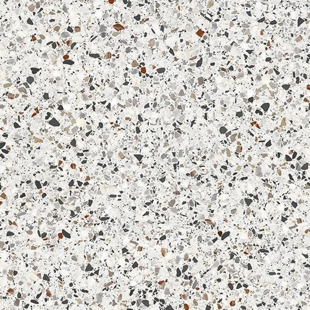 Vtwonen terrazzo Vloer- en wandtegel 60x60cm Gerectificeerd mat ice flakes 1915328