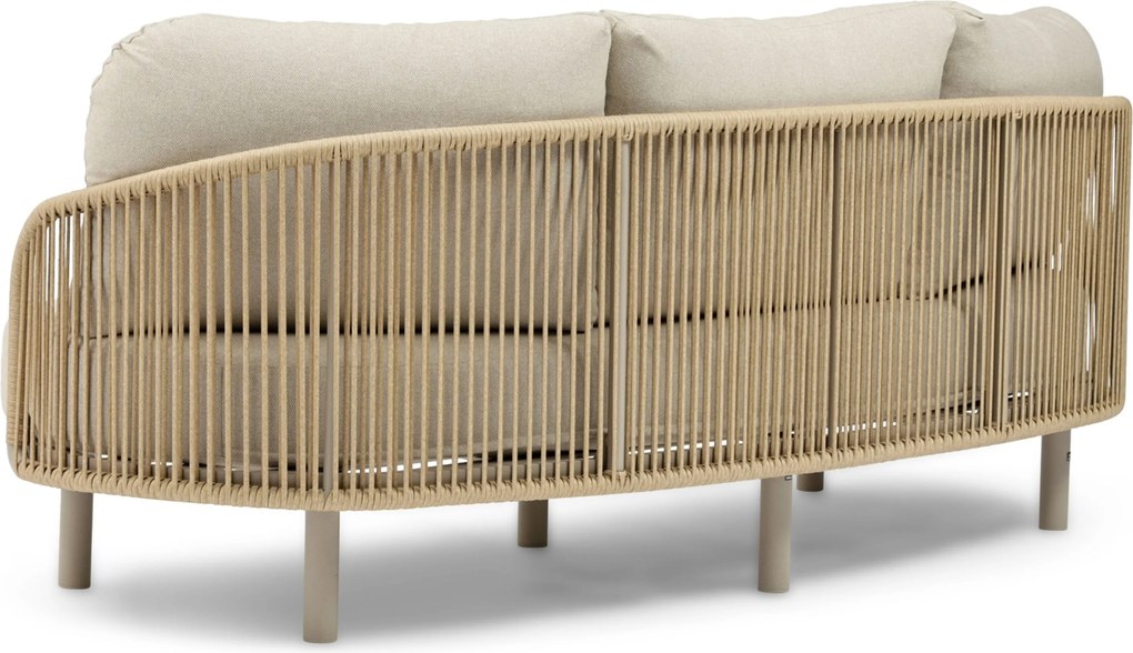 Stoel en Bank Loungeset 5 personen Rope Zand/Beige Coco Amici/Tivano