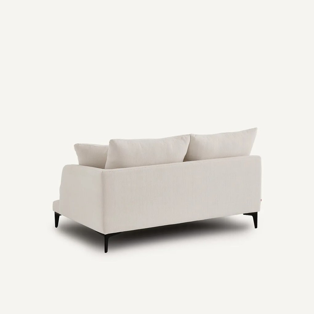 Halve bank, 2-zit van polyesterdoek, MODERNISTE