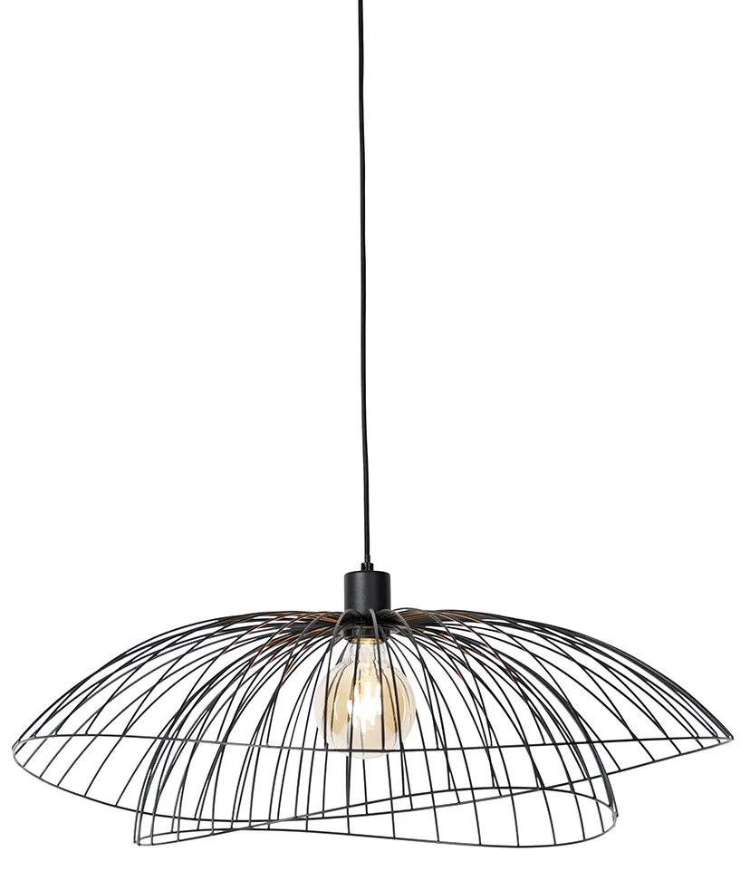 Smart hanglamp zwart 66 cm incl. Wifi G95 - Pua