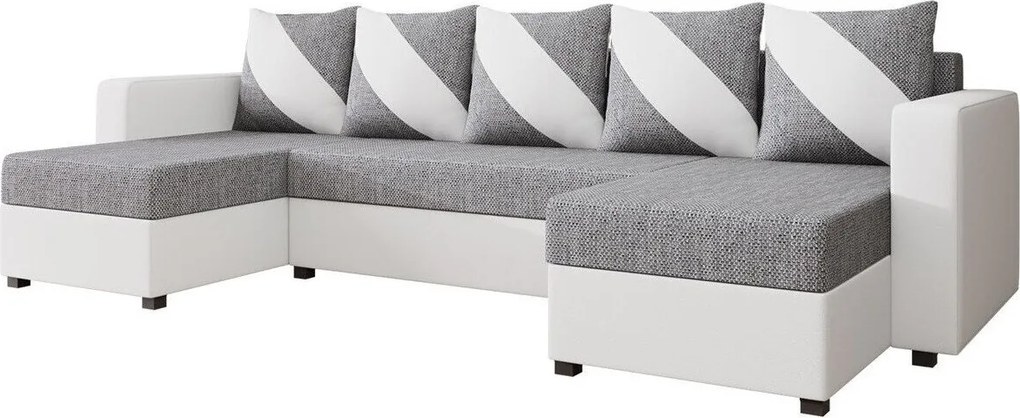 Hoekbank Memphis 121, Aanwezig, Aanwezig, 308x139x83cm, 117 kg, Poten: Kunststof, Hout: Grenen