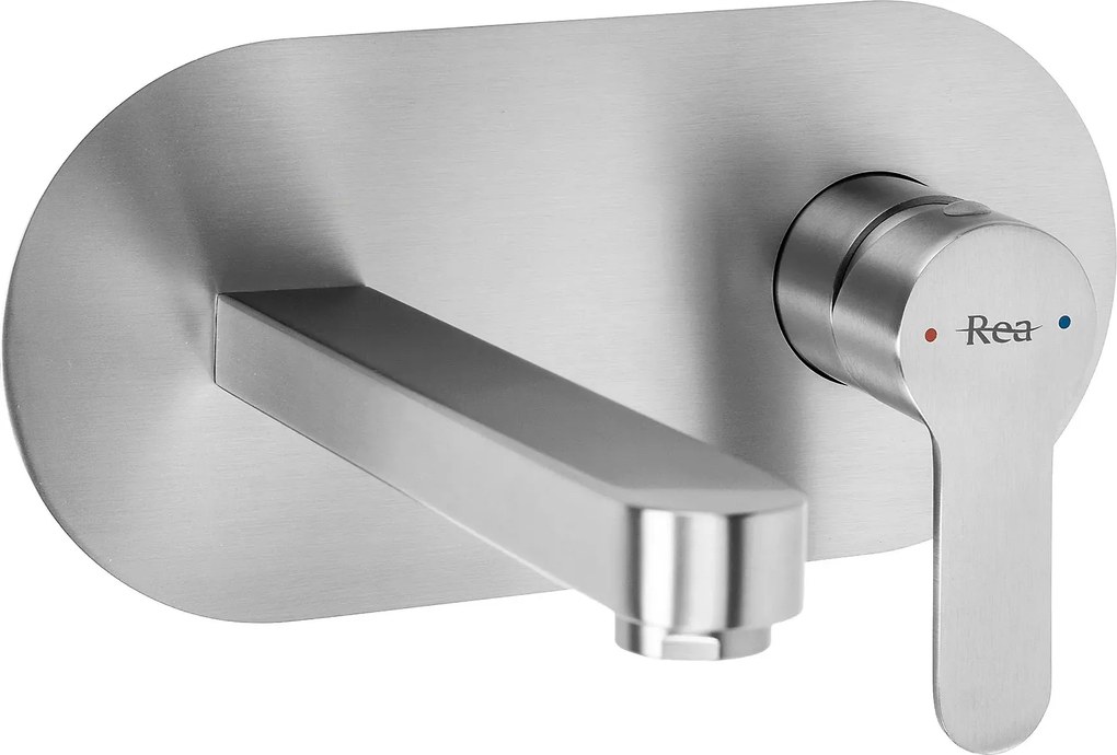 Inbouw wastafelkraan REA Arcos Brush Nickel