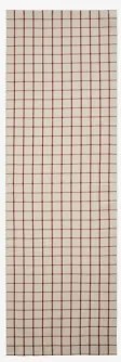 Tafelloper 50x160 Cm Van Katoen Oriska Beige Tapioca - Wijnrood - Sklum