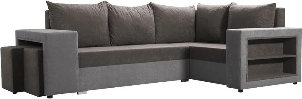 Hoekbank Muncie 103, Aanwezig, Aanwezig, 250x162x85cm, 128 kg, Poten: Kunststof