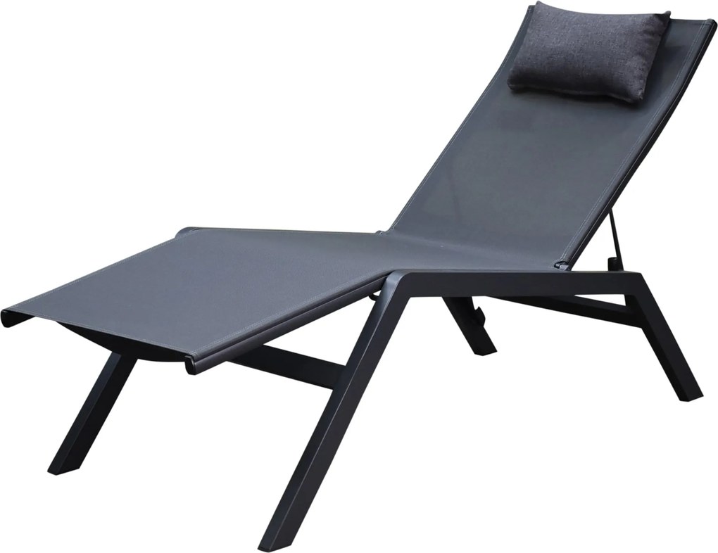 Showroommodel 1 x Monaco ligbed antraciet textileen