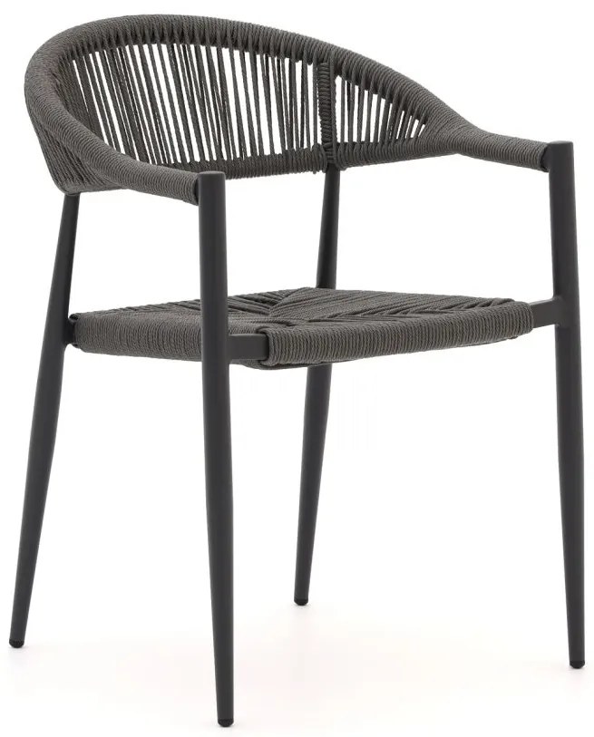 Dining tuinstoel | Manifesto Belpasso | Aluminium | Grijs | Stapelbaar | Kees Smit Tuinmeubelen