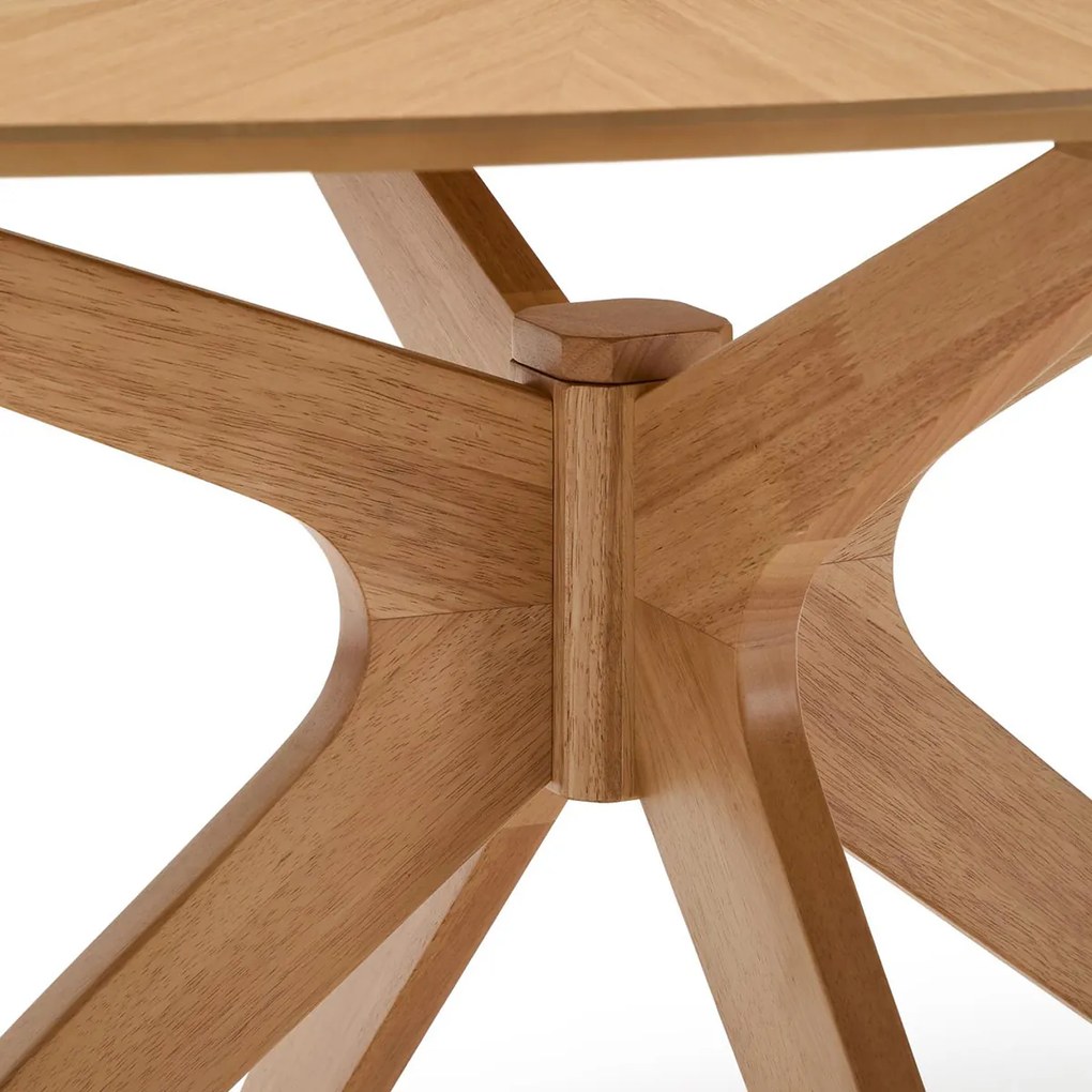 Kave Home Naanim Ovale Eettafel Eikenfineer 180 X 110 Cm - 180 X 110cm.
