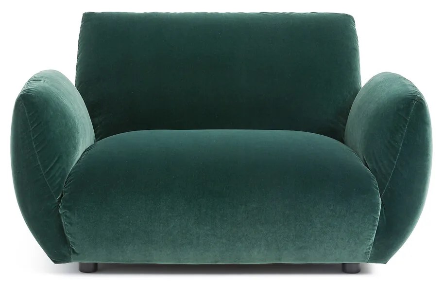 Fauteuil in fluweel, Spogano