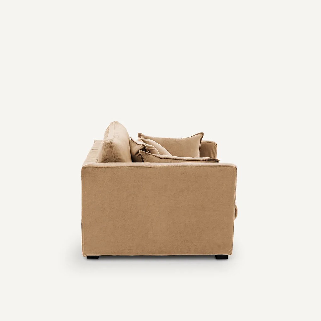 2-zitsbank in stonewashed fluweel, Néo Kinkajou